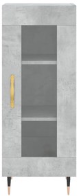 vidaXL Ντουλάπι Γκρι Σκυροδέματος 34,5x34x90 εκ. Επεξεργασμένο Ξύλο