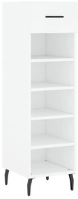 vidaXL Παπουτσοθήκη Λευκή 30 x 35 x 105 εκ. από Επεξεργασμένο Ξύλο