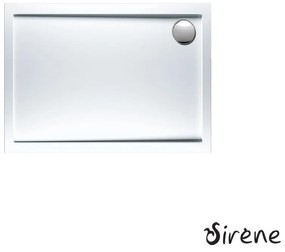 SIRENE EXTRA FLAT E10070-300 Ορθογώνια Ακρυλική Ντουζιέρα White 100x70cm E10070-300