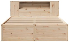 vidaXL Σκελετός Κρεβατιού Χωρίς Στρώμα 120x190 εκ Μασίφ Ξύλο Πεύκου