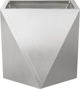 vidaXL Γλάστρα Ασημί 30 x 30 x 30 cm Ανοξείδωτο ατσάλι