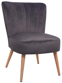 Καρέκλα CARISSA C8404.01 Βελούδο Γκρί 59x69x81Υεκ. 59x69x81 εκ.