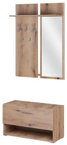 MATIS Έπιπλο εισόδου με καθρέφτη DONATELO artisan 90x37x209 MATIS650163