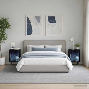 vidaXL Κομοδίνο RAALTE 2 τμχ. Μαύρη Δρυς 36 x 33 x 51 εκ.