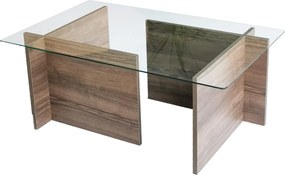 Τραπεζάκι Σαλονιού Καρυδί GROGE 105x65x40