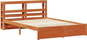 vidaXL Σκελετός Κρεβατιού Κερί Παλαίωσης 120 x 200 cm