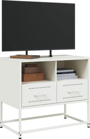 vidaXL Έπιπλο Τηλεόρασης Λευκό 68x39x60,5 εκ. από Χάλυβα