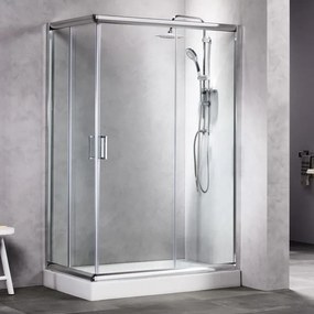 Tema New 72x120x180 Clear Nano Παραλληλόγραμμη Καμπίνα Ντους