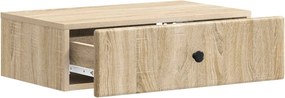 vidaXL Τραπεζάκι Τοίχου Sonoma Δρυς 59 x 34,5 x 17 εκ.
