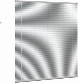 vidaXL Βενετσιάνικες Ρόδες Ασημί 175 x 155 εκ Αλουμίνιο