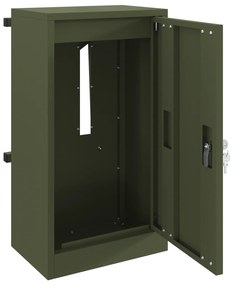 vidaXL γραμματοκιβώτιο Λαδί 30 x 23 x 55 εκ. Ατσάλι