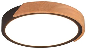 Φωτιστικό Οροφής - Πλαφονιέρα Jano R67201132 Φ31x3cm Dim Led 2400Lm 20W Natural-Black RL Lighting