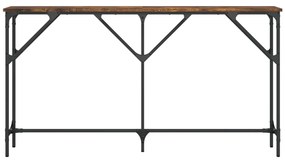 vidaXL Τραπέζι Κονσόλα Καπνιστή Δρυς 140 x 23 x 75 εκ. Επεξεργ. Ξύλο