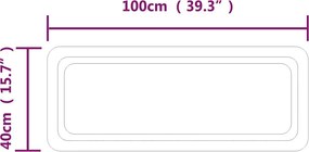 vidaXL Καθρέφτης Μπάνιου με LED 100x40 εκ.
