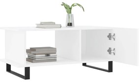 vidaXL Τραπεζάκι Σαλονιού Λευκό 90x50x40 εκ. Επεξεργασμένο Ξύλο