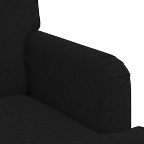 vidaXL Σετ Καναπέ 2 pcs Μαύρο 162 x 80 x 85 εκ ύφασμα