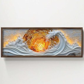 Κάδρο 856EVL1567 120x3,5x40cm Multi Wallity Horizontal Mdf, Wood