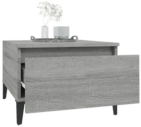 vidaXL Τραπεζάκια Σαλονιού 2 τεμ. Γκρι Sonoma 50x46x35 εκ. Επεξ. Ξύλο
