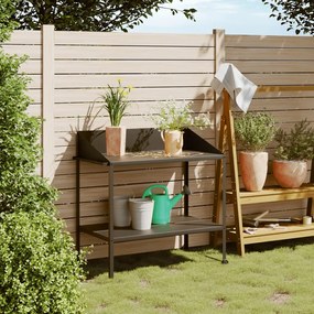 vidaXL Βάση Φυτών Ανθρακί 100 x 54,5 x 100 εκ. από Γαλβαν. Ατσάλι