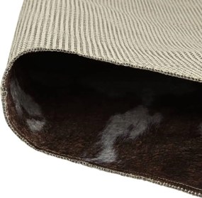 vidaXL Χαλί Πλενόμενο Σχέδιο Αγελάδας Καφέ/Λευκό 120x170 εκ.