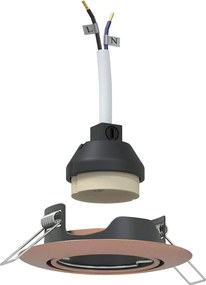 vidaXL Σποτ 12 pcs Χάλκινο 9 x 9 x 2.5 εκ. Μέταλλο