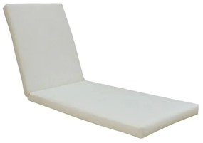 SUNLOUNGER ΜΑΞΙΛΑΡΙ ΞΑΠΛΩΣΤΡΑΣ ΥΦΑΣΜΑ ΕΚΡΟΥ WATER REPELLENT, FOAM+POLYESTER ΦΕΡΜΟΥΑΡ-VELCRO