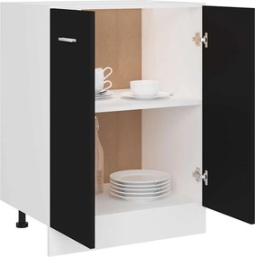 vidaXL Ντουλάπι "Lyon" Μαύρο 60x46x81,5 εκ. από Τεχνητό Ξύλο