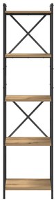 vidaXL Βιβλιοθήκη artisan δρυς 40 x 30 x 153 εκ Επεξεργασμένο ξύλο