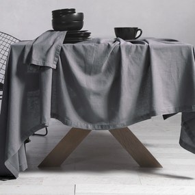 Τραπεζομάντηλο (150x300) Nef-Nef Homeware Cotton Linen Grey