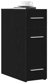 vidaXL Φαρμακείο Μαύρη δρυς 20 x 45.5 x 60 εκ. Επεξεργασμένο ξύλο