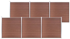 vidaXL Πάνελ Περίφραξης Καφέ 1045 x 186 εκ. από WPC