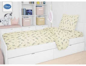 Παπλωματοθήκη Παιδική Birds 16 Ecru DimCol Single 100% Cotton Flannel