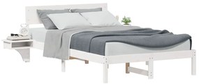 vidaXL Σκελετός Κρεβατιού Λευκό 120 x 200 cm Στερεά ξυλεία πεύκου
