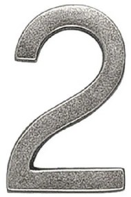 Roline 460 Πινακίδα με Αριθμό 2 από Ορείχαλκο Old Silver 55mm