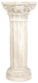 Supergreens Ανθοστήλη Τσιμεντένια Μπεζ 28x28x80 εκ.