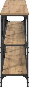vidaXL Τραπέζι κονσόλας με ράφι Artisan Oak 180 x 30 x 75 εκ