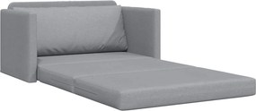 vidaXL Κρεβάτι καναπές 110cm Ανοιχτό γκρι ύφασμα