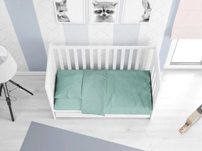 DIMcol ΠΑΠΛΩΜΑΤΟΘΗΚΗ ΒΡΕΦ Cotton 100% 120Χ160 Solid 497 Aqua 1915617606249701