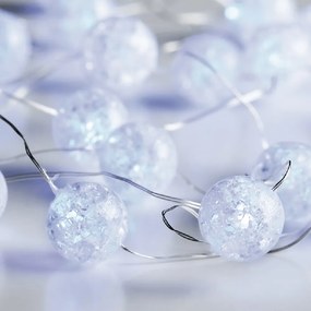 Διακοσμητική Γιρλάντα Μπαταρίας Με 20 LED Φωτάκια Aca Clear Crack Acrylic Ball X01202116