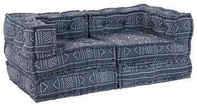vidaXL Μαξιλάρι 2 pcs Μπλε 70 x 70 x 54 εκ Πολυεστέρας