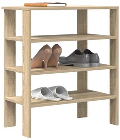Ράφι παπουτσιών vidaXL Sonoma Oak 61x32x70 cm Κατασκευασμένο ξύλο