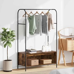 vidaXL Ράφι Ρούχων Καφέ 100 x 44 x 160 εκ Επεξεργασμένο ξύλο