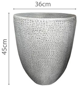 AFRICA SIDE TABLE ΓΚΡΙ 36x36xH45cm - 04-1215