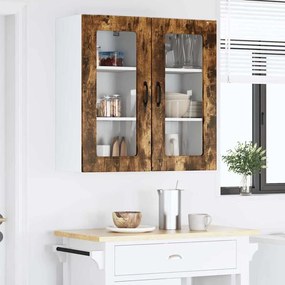 vidaXL Πάνελ πλυντηρίου πιάτων Kalmar 2 pcs Καπνιστό Δρύς