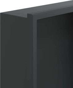 vidaXL Εσοχή Ντους Βουρστ. Μαύρο Ματ 32x32x9 εκ. Αν. Ατσάλι