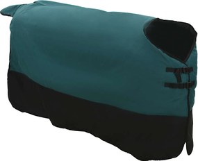 vidaXL Σαμάρι Ίππου Σκούρο πράσινο και μαύρο 85 cm Πολυεστέρας