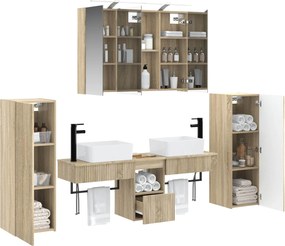 vidaXL Σετ Επίπλων Μπάνιου 6 pcs Sonoma Δρυς