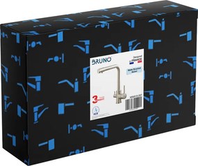 BRUNO μπαταρία πάγκου κουζίνας M54510-207, τρίοδη, αναμεικτική, ασημί