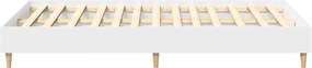 vidaXL Πλαίσιο κρεβατιού χωρίς στρώμα Λευκό Κατασκευασμένο ξύλο