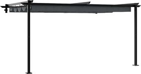 vidaXL Κιόσκι Ανθρακί 400 x 300 x 200 εκ Πολυεστέρας